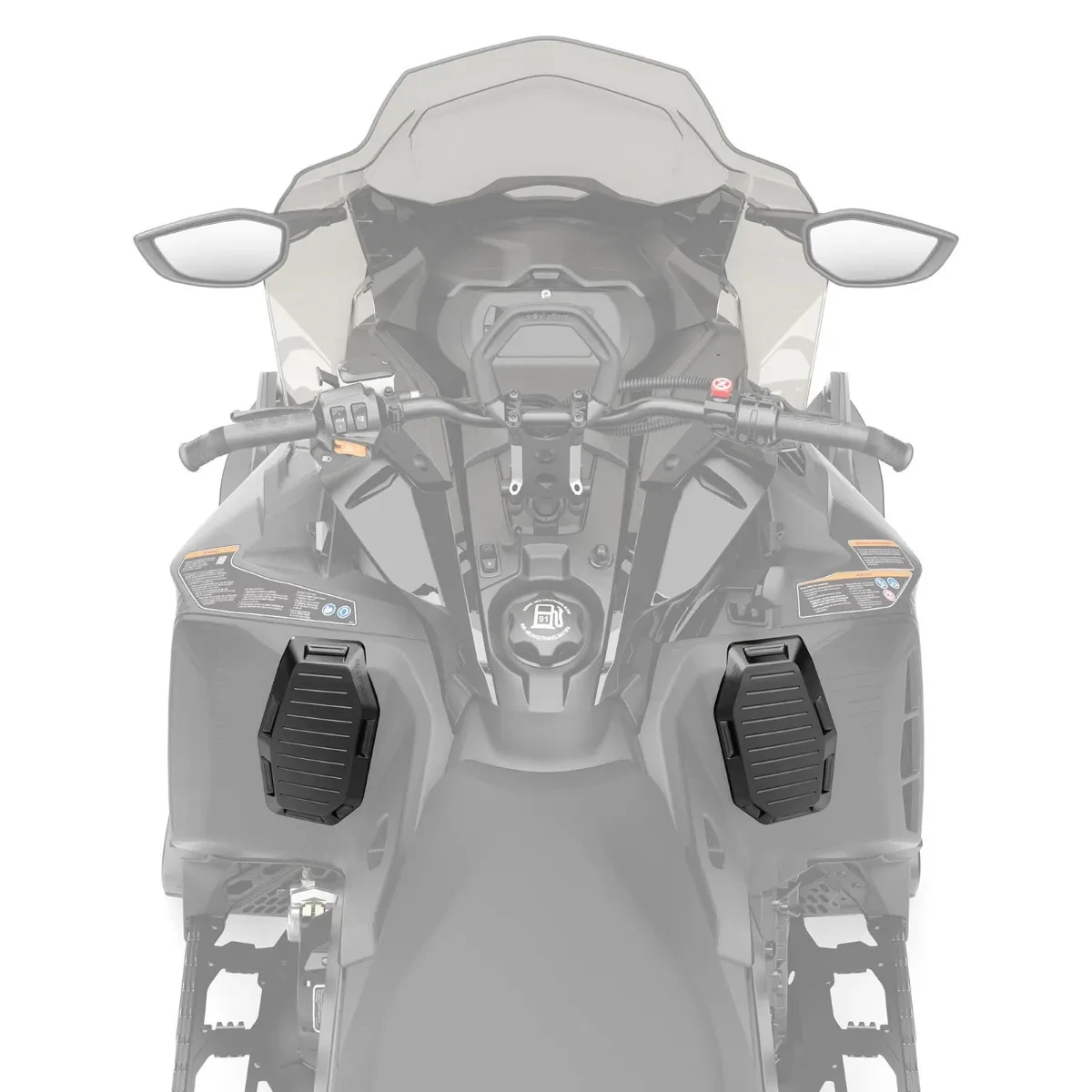 BRP 860202852 — мягкие накладки для коленей — Расположение на снегоходе