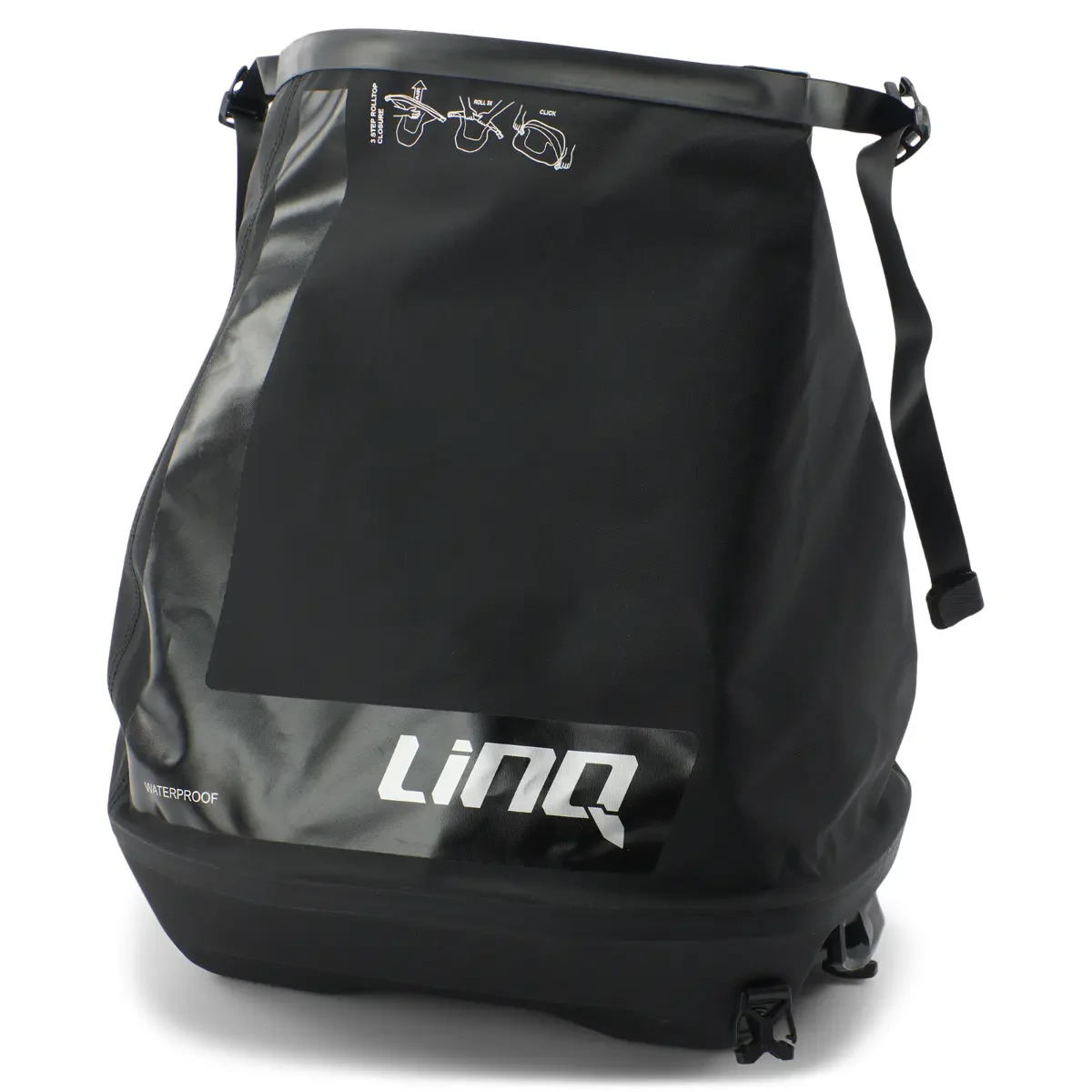 Сумка LinQ 40 л, BRP 715008110 — развёрнутый верх Roll-Top